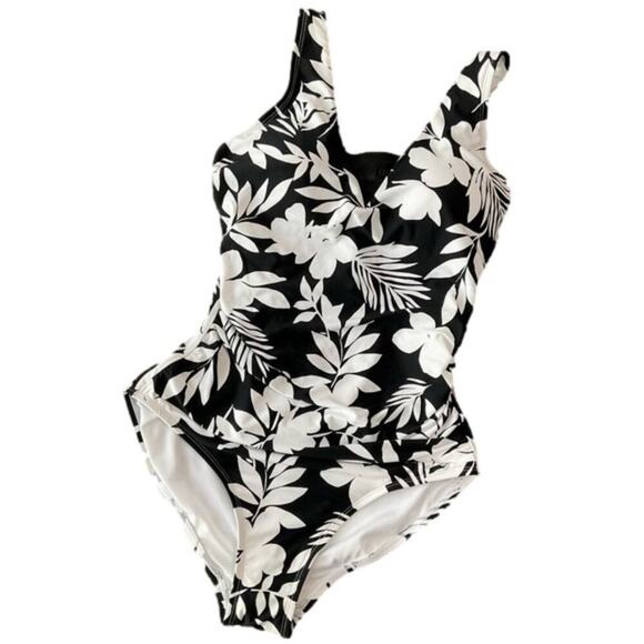 Lands End Women's Swimsuit Black Size Medium NWT - Picture 1 of 6
